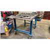 Image 4 : MOBILE METAL SHOP TABLE APPROX 56.5"L X 29"D X 30"H