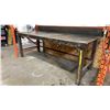 Image 3 : METAL SHOP WORK TABLE APPROX 97"L X 37"D X 36"H