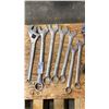 Image 3 : GROUP OF ASSORTED HEAVY DUTY PIPE WRENCHES & COMBINATION WRENCHES