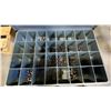 Image 3 : SMALL BLACK 4 DRAWER TOOL CHEST WITH ASSORTED CONTENTS- GREASE NIPPLES, SET SCREWS, COTTER PINS &