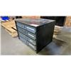 Image 7 : SMALL BLACK 4 DRAWER TOOL CHEST WITH ASSORTED CONTENTS- GREASE NIPPLES, SET SCREWS, COTTER PINS &