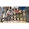 Image 2 : PALLET OF ASSORTED PIPE BENDING TOOLS, CLAMPS, CUTTERS, PRY BARS, BELT FASTENERS, ROLLS OF AIR