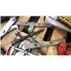 Image 5 : PALLET OF ASSORTED PIPE BENDING TOOLS, CLAMPS, CUTTERS, PRY BARS, BELT FASTENERS, ROLLS OF AIR