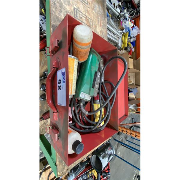 MAGNAFLUX CORP Y-6 PORTABLE AC ELECTROMAGNETIC YOKE WITH ASSORTED CHEMICALS IN HARD TRANSPORT CASE