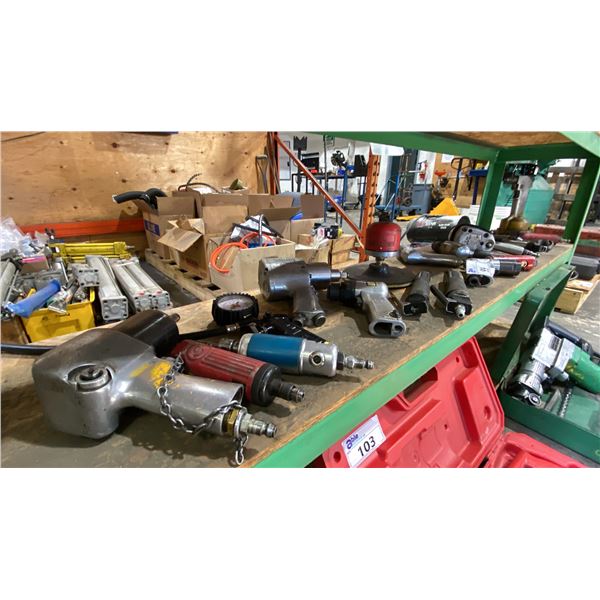 LARGE GROUP OF ASSORTED PNEUMATIC HAND TOOLS