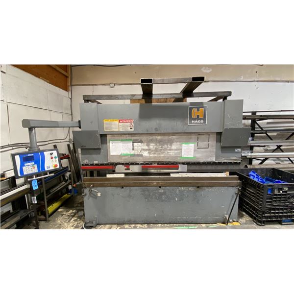 HACO SRM 120-10-8 INDUSTRIAL PRESS BRAKE MACHINE WITH ATS-858 CONTROLLER UNIT