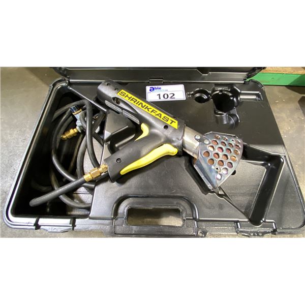 SHRINKFAST PROPANE HEAT TOOL IN HARD TRANSPORT CASE