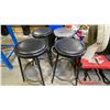 Image 2 : GROUP OF 4 ASSORTED STOOLS, 3 MECHANIC ROLLING STOOLS, 2 FANS & SMALL STEP FEATHERLITE STEP LADDER