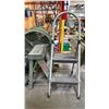 Image 5 : GROUP OF 4 ASSORTED STOOLS, 3 MECHANIC ROLLING STOOLS, 2 FANS & SMALL STEP FEATHERLITE STEP LADDER