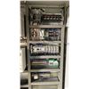 Image 5 : INDUSTRIAL PNEUMATIC POWERED TOTE FILLING MACHINE WITH APPROX 70' OF ASSEMBLY LINE ROLLERS
