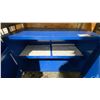 Image 5 : SUNCAST PLASTIC STORAGE CABINET & BLUE METAL STORAGE CABINET