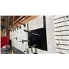 Image 4 : LARGE METAL TOP STORAGE WORKBENCH WITH WOODEN BACKBOARD APPROX 18'L X 2'D X 7'H