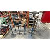 Image 1 : GROUP OF 8 ASSORTED MATERIAL ROLLERS & PIPE STANDS