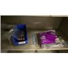 Image 3 : GREY 2 DOOR METAL SUPPLY CABINET WITH ASSORTED PPE CONTENTS- MASKS, FILTERS, SAFETY GLASSES, GLOVES