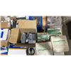 Image 3 : PALLET OF ASSORTED ELECTRICAL HARDWARE, SWITCHES, CONNECTORS, WIRING, HIGH VOLTAGE BOXES & MORE