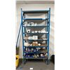 Image 2 : BLUE WELDED METAL 8 TIER STORAGE SHELVING UNIT APPROX 39"W X 13"D X 84"H *CONTENTS NOT INCLUDED*