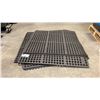 Image 1 : GROUP OF 4 RUBBER CONNECTING ANTI FATIGUE MATS APPROX 3' X 3' EACH