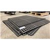 Image 2 : GROUP OF 4 RUBBER CONNECTING ANTI FATIGUE MATS APPROX 3' X 3' EACH