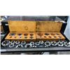 Image 5 : BLACK WATERLOO 4 DRAWER TABLE TOP TOOL CHEST WITH ASSORTED TAP & DIE SETS, BANDING TOOL AND METAL 3