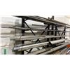 Image 2 : 2 CANTILEVER RACKS LOADED WITH ASSORTED STOCK STEEL/ALUMINUM/STAINLESS MATERIAL- ROUND SOLID,