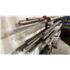 Image 3 : 3 WALL MOUNTED MATERIAL RACKS & CONTENTS- METAL AND STAINLESS ROUND SOLID STOCK MATERIAL