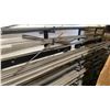 Image 5 : 3 WALL MOUNTED MATERIAL RACKS & CONTENTS- METAL AND STAINLESS ROUND SOLID STOCK MATERIAL