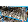 Image 5 : 4 TIER SHELVING UNIT WITH ASSORTED METAL/STAINLESS STOCK MATERIAL- ROUND BAR, SOLID ROUND, SQUARE