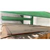 Image 11 : GREEN METAL CANTILEVER STORAGE RACK WITH PARTIAL PALLETS OF SHEET METAL- MILO STEEL/ STAINLESS