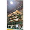 Image 2 : GREEN METAL CANTILEVER STORAGE RACK WITH PARTIAL PALLETS OF SHEET METAL- MILO STEEL/ STAINLESS