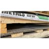 Image 5 : GREEN METAL CANTILEVER STORAGE RACK WITH PARTIAL PALLETS OF SHEET METAL- MILO STEEL/ STAINLESS