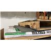 Image 6 : GREEN METAL CANTILEVER STORAGE RACK WITH PARTIAL PALLETS OF SHEET METAL- MILO STEEL/ STAINLESS