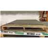 Image 8 : GREEN METAL CANTILEVER STORAGE RACK WITH PARTIAL PALLETS OF SHEET METAL- MILO STEEL/ STAINLESS