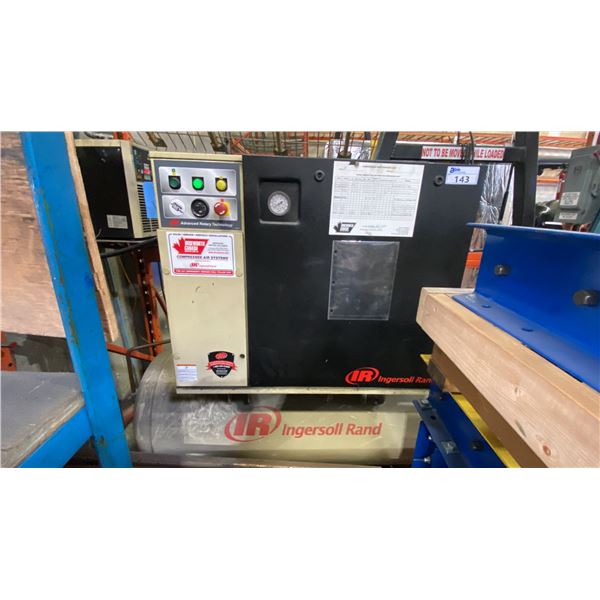 INGERSOLL RAND UP6-10-125, 10HP INDUSTRIAL ROTARY SCREW AIR COMPRESSOR WITH INGERSOLL RAND