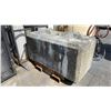 Image 3 : PAIR OF LARGE CEMENT FOUNDATION BLOCKS APPROX 5000LB EACH ON METAL STANDS WITH FORKLIFT SLOTS
