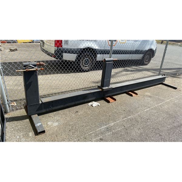 CUSTOM METAL FABRICATING JIG WITH FORKLIFT SLOTS APPROX 14.5'L