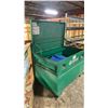Image 2 : GREENLEE LARGE CAPACITY WORK SITE JOB BOX WITH ASSORTED TARPS