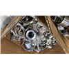 Image 3 : 3 BOXES OF STAINLESS STEEL PIPE FITTINGS & CLAMPS