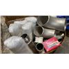 Image 4 : 3 BOXES OF STAINLESS STEEL PIPE FITTINGS & CLAMPS
