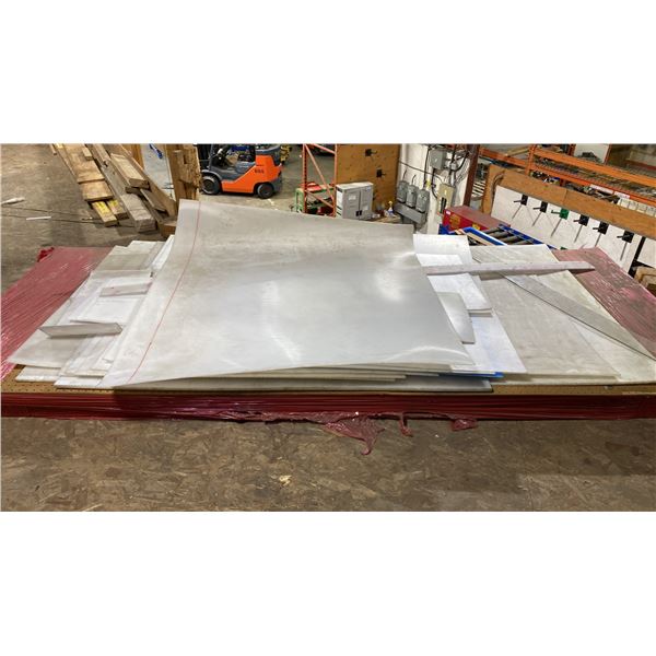 PALLET OF ASSORTED PLASTIC SHEETING MATERIAL