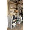 Image 1 : 2 WOODEN BOOKSHELVES WITH ASSORTED PLASTIC, VENTING, TRIM & MORE