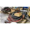 Image 4 : 3 PALLETS OF ASSORTED HOSE, ELECTRICAL CORDS, BANDING CLIPS, TWINE, BATTERY CHARGERS, LIGHTS,