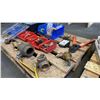 Image 4 : PALLET OF ASSORTED BRASS FITTINGS, SHUT OFFS & CRIMPER TOOLS