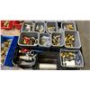 Image 5 : PALLET OF ASSORTED BRASS FITTINGS, SHUT OFFS & CRIMPER TOOLS