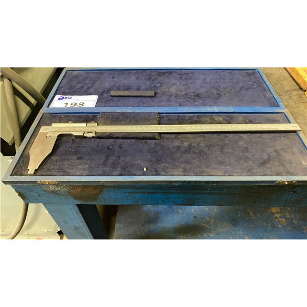 VIS LONG JAW VERNIER CALIPER IN WOODEN CASE