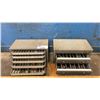 Image 4 : 2 HUOT GREY METAL BENCH TOP DRILL BIT STORAGE CABINETS WITH ASSORTED DRILL BIT CONTENTS