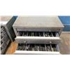 Image 5 : 2 HUOT GREY METAL BENCH TOP DRILL BIT STORAGE CABINETS WITH ASSORTED DRILL BIT CONTENTS