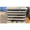 Image 6 : 2 HUOT GREY METAL BENCH TOP DRILL BIT STORAGE CABINETS WITH ASSORTED DRILL BIT CONTENTS