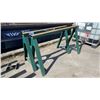 Image 1 : 2 GREEN METAL SAWHORSES