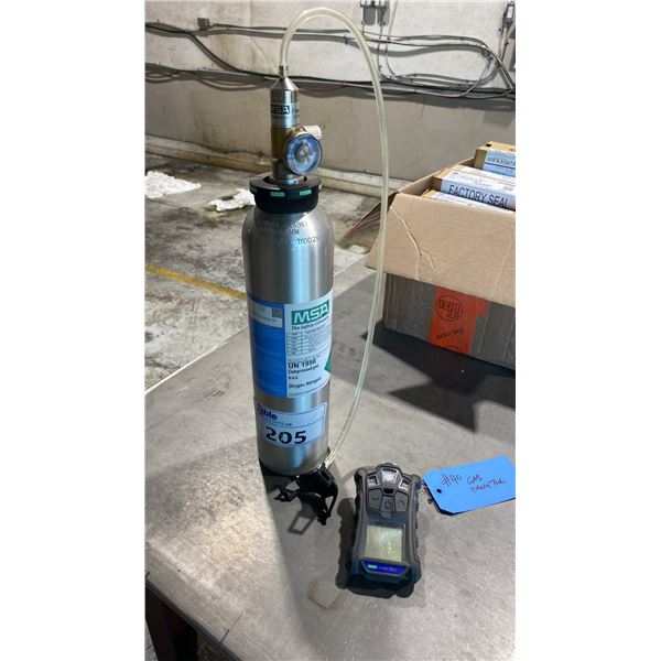 MSA ALTAIR 4XR GAS DETECTION MONITOR WITH CALIBRATION TANK