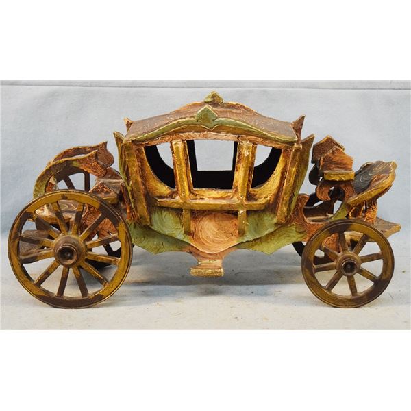 Vintage wooden stage coach